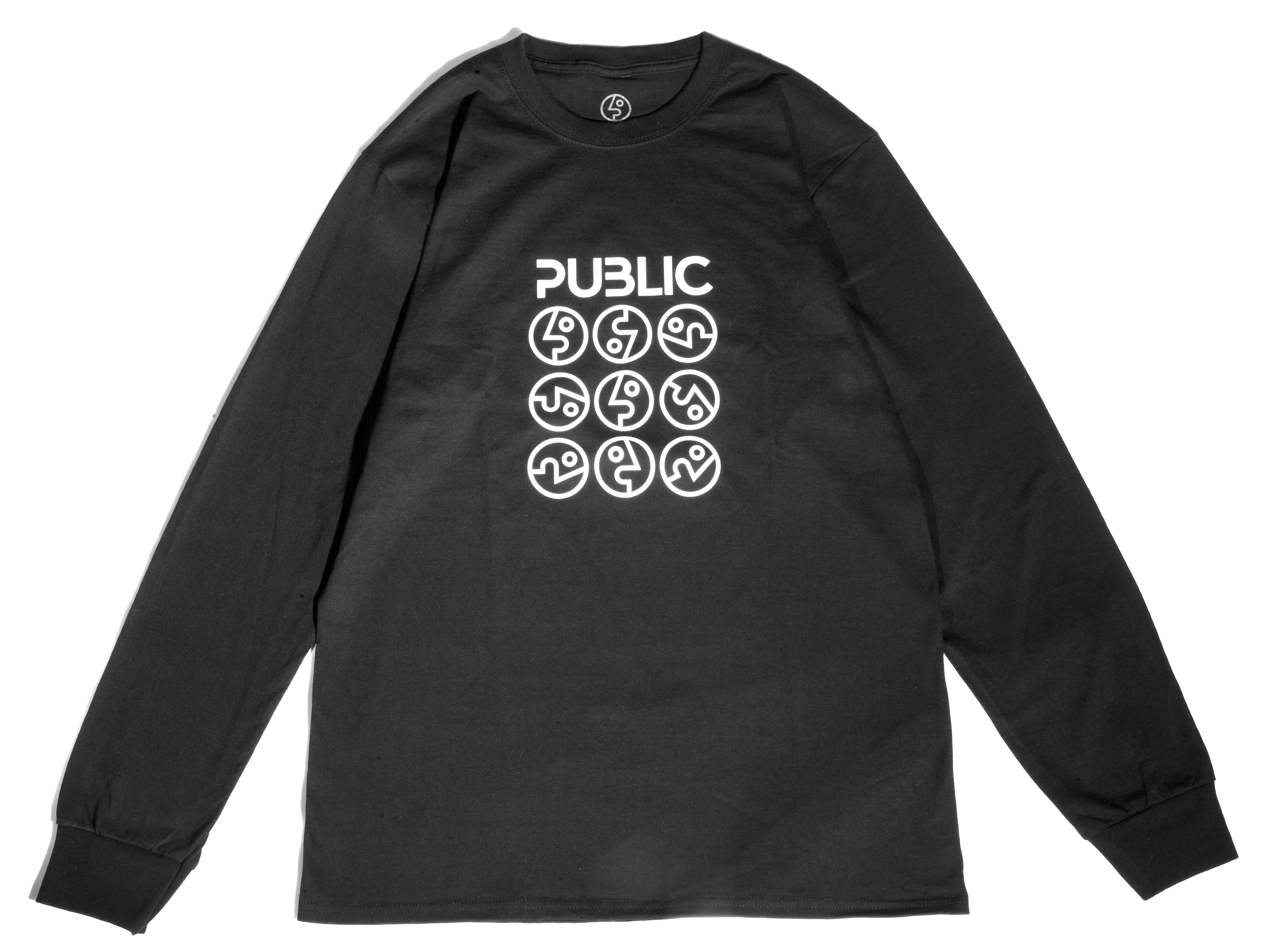 Face Logo L/S - Black – PUBLIC snowboards