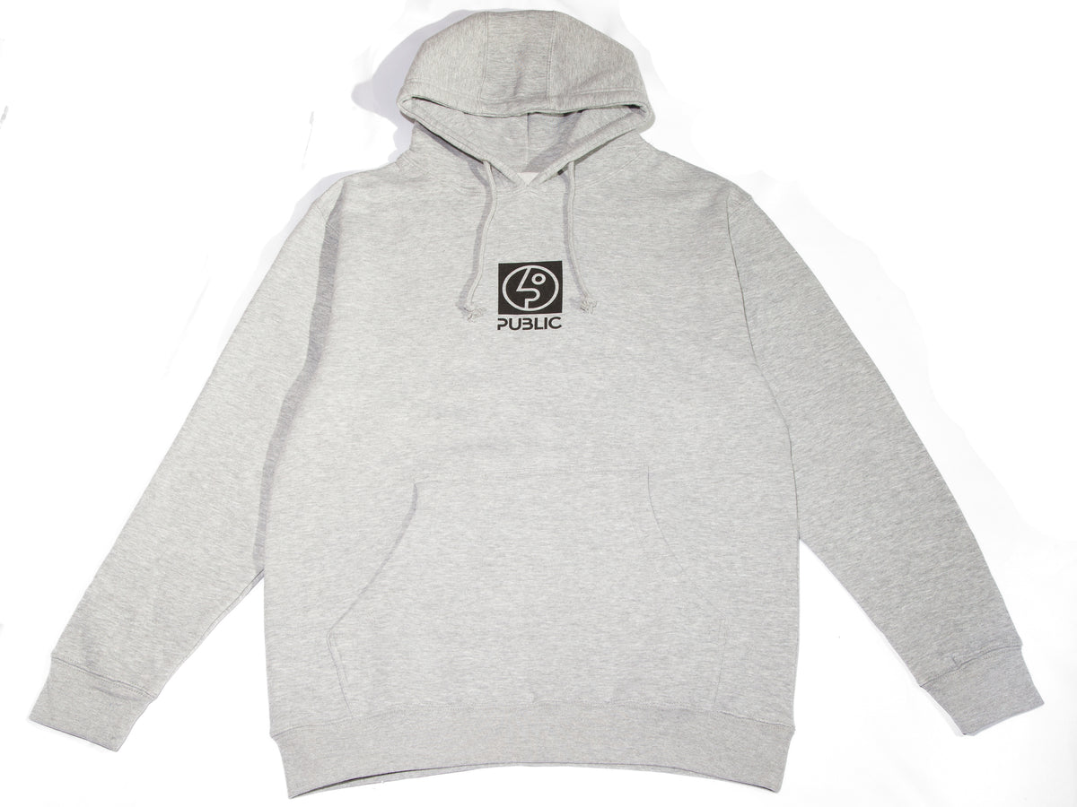 Box Logo Hoodie - White – PUBLIC snowboards