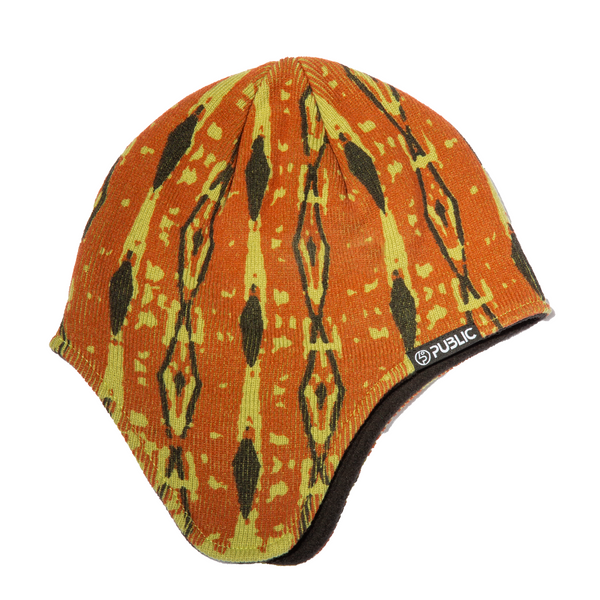 OPEN YY☆23FW CHECKER BOARD EARFLAP BEANIE the-north-face-womens-fairisle