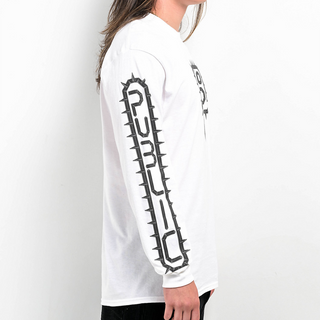 Spikes White Long Sleeve Tee