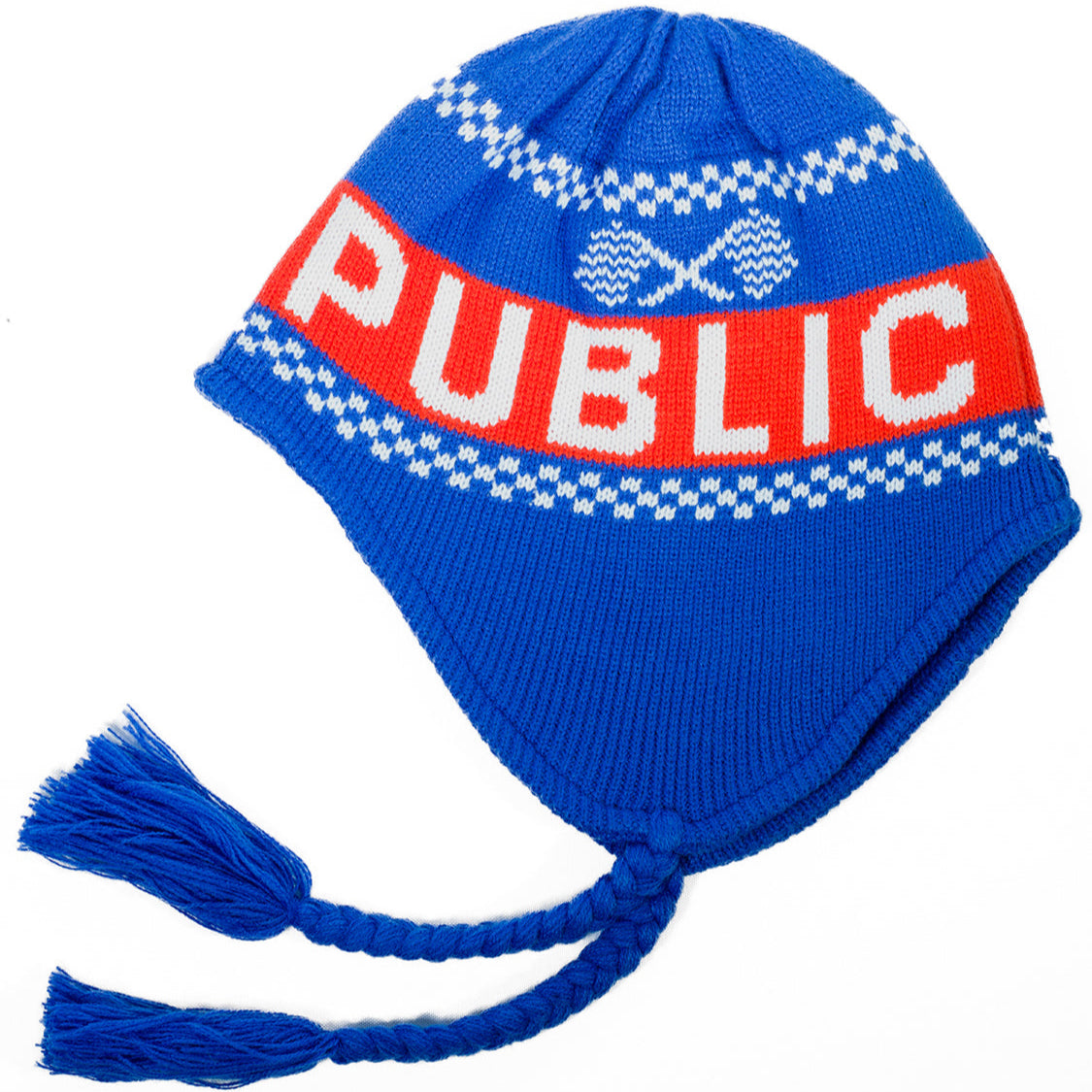 Racer Ear Flap Beanie - Blue – PUBLIC snowboards