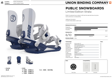 UNION X PUBLIC STRATA BINDING